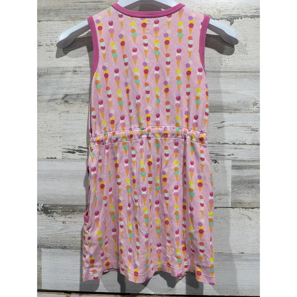 James and Lottie Dress Girls 6 Pink Ice Cream Pima Cotton Preppy EUC